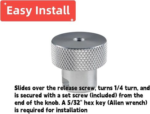 JGR 6061 Aluminum Bottle Jack Valve Knob 3/8" Screw-On Release Handle Compatible with Harbor Freight Press in Kuwait
