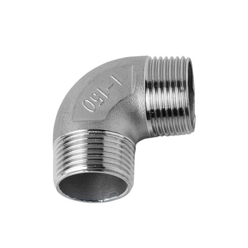 1/8 "1/4" 3/8 "1/2" 3/4 "1" BSPP ذكر الموضوع 304 الفولاذ المقاوم للصدأ 90 درجة الكوع وصلة أنابيب موصل مقرنة (BSP3I8) in Kuwait