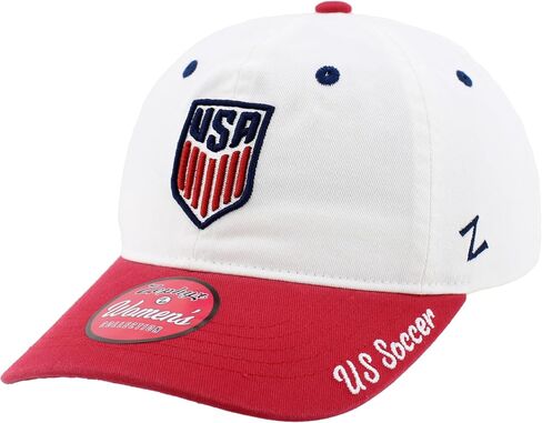 U.S. Soccer Officially Licensed USMNT Women's Adjustable Hat Girlfriend Crest White in Kuwait