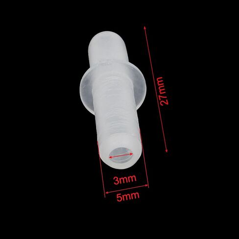 uxcell 20pcs 3mm ID 5mm OD Flexible Straight PVC Connector for Hose Oxygen Pipe in Kuwait