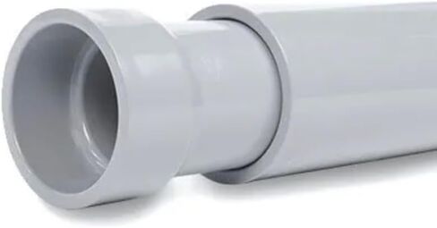EJ35 2 "مفصل توسيع PVC من النوع الدائري لقناة PVC الصلبة، امتداد سفر توسيع 4 بوصة، اقتران التمدد الحراري للقناة الكهربائية، تركيب PVC رمادي (وحدة واحدة) in Kuwait