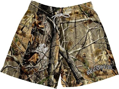 Boys Camo Mesh Athletic Shorts Breathable Exercise Gym Baseball Workout Summer Shorts with Pockets in Kuwait