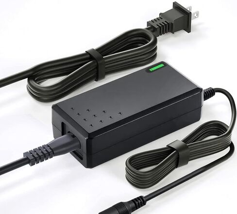 شاحن T POWER 3-Prong 54.6V لـ Evercross H5، iENYRID M4 Pro S، S+ Max، Skywalker 8S، Kugoo M4، X1، M4 Pro سكوتر كهربائي GOJUSIN GJS150-5460200 Ac Dc محول فئة 2 سلك إمداد الطاقة in Kuwait