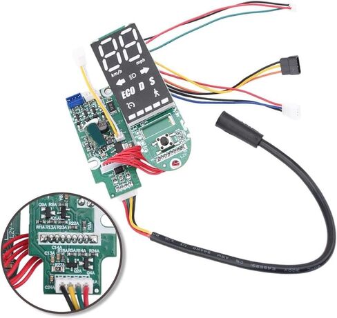 لوحة قيادة شاشة LED للسكوتر مناسبة للسكوتر الكهربائي NINEBOT Max G2، لوحة PCB لعداد الألومنيوم، أجزاء إصلاح لوحة تحكم LCD مقاومة للماء in Kuwait