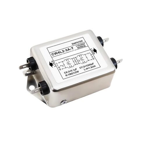 Single-Phase Two-Stage AC Power Filter CW4L2-3/6/10/20A-T/S CW4L2-20A- AC Single-Phase CW4-3A-T 6A 10A 20A Power Supply Filter(CW4L2-10A-T) in Kuwait