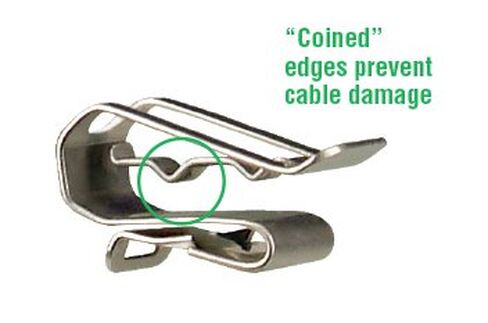 Heyco S6445 Sunrunner Cable Clip 304 S/S (Box of 4,000) in Kuwait