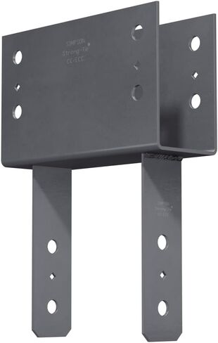 Simpson Strong-Tie CC48 CC Column Cap - for 3-1/2 Inch Beam Width, 4X Beam & 8X Post, Increased Uplift Loads, Diamond Holes to Provide Temporary Fastening, Bolt Spacing in Kuwait