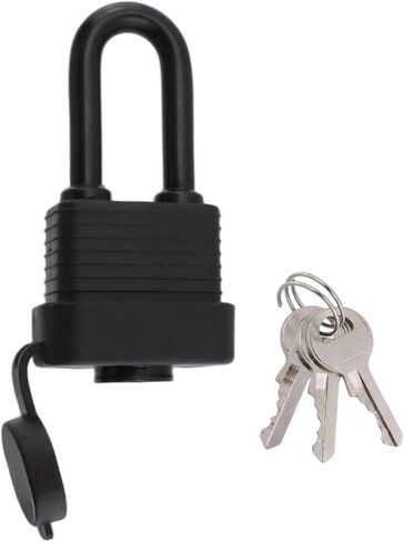 MY MIRONEY Waterproof Padlocks with Keys, Heavy Duty Laminated Steel Lock with Water-Resistant Cover and Long Shackle for Outdoor & Indoor Use in Kuwait