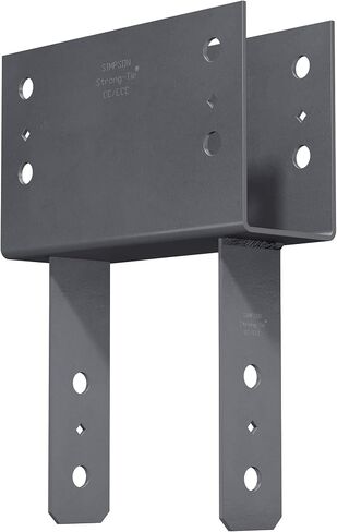 Simpson Strong-Tie CC48 CC Column Cap - for 3-1/2 Inch Beam Width, 4X Beam & 8X Post, Increased Uplift Loads, Diamond Holes to Provide Temporary Fastening, Bolt Spacing in Kuwait