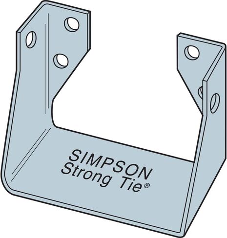 Simpson Strong-Tie HUC44 HUC شماعات رافدة مخفية ذات شفة مجلفنة مثبتة على الوجه لسيارات الدفع الرباعي 4x4 in Kuwait