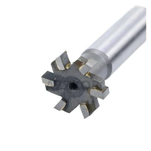 أداة طحن نهاية من الفولاذ التنغستن على شكل حرف T للممر المعدني الصلب - قطعة واحدة (25x8x12x90x6T) in Kuwait