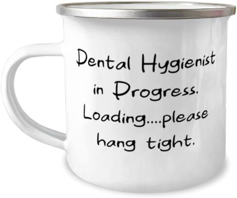 Dental Hygienist Dental hygienist 12oz Camping Mug, Inappropriate Dental hygienist Gifts, For Colleagues from Team Leader in Kuwait