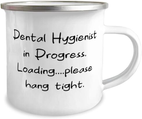 Dental Hygienist Dental hygienist 12oz Camping Mug, Inappropriate Dental hygienist Gifts, For Colleagues from Team Leader in Kuwait