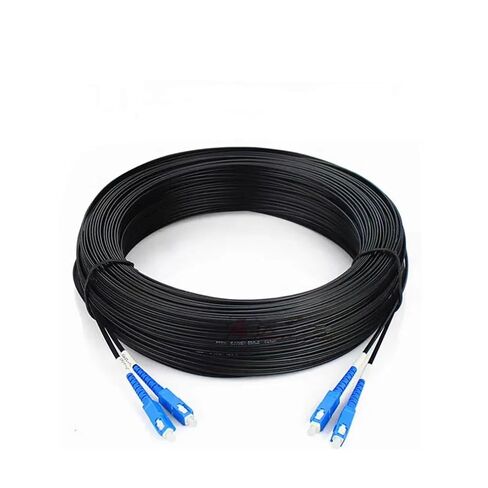 2-Core Indoor Fiber Optic Jumper - SC UPC Single Mode, 250m/300m Length, 1310nm-1550nm Wavelength(Black,250M) in Kuwait