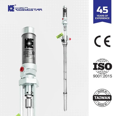 COSMOSTAR P0205 2:1 Air Operated Pneumatic Piston Pump for 55 Gallon Drum Teflon Packing Polyurea Transfer Pumps, Compatible with T1(256200)/IP02 (810203) Supply Pump in Kuwait