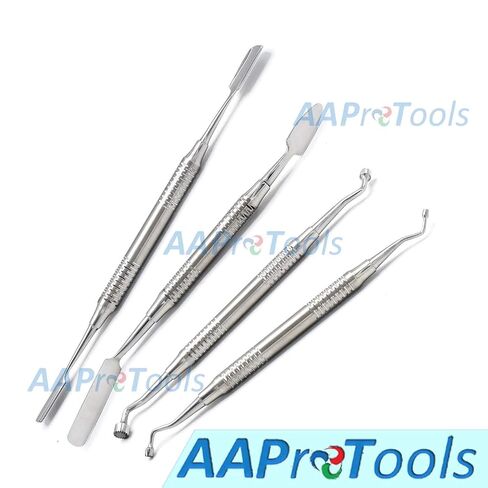 PRF Set of Bone Carrier Spoon Dental Kit Dental Instrume Silver DN-2191 in Kuwait