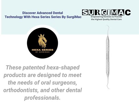 SurgiMac #13/14 كوريت جامعة كولومبيا، طرف مزدوج، أداة طب الأسنان من الفولاذ المقاوم للصدأ، سلسلة سداسية، 1/قطعة in Kuwait