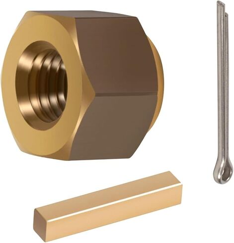 5008 Prop Nut Brass Boat Propeller Hardware Kit for 1" & 1-1/8" Inboard Propeller Shaft Nut Kit Fit for Inboard Ski, Surf and Wakeboard Boats in Kuwait