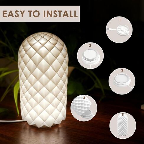 طقم مصابيح LED مكون من 5 قطع 001 متوافق مع BambLab A1/P1S/X1C، طقم إضاءة للطابعة ثلاثية الأبعاد USB 5 فولت مع ضوء عفريت دائري أبيض دافئ 3000K-6000K قابل للتعتيم | قطع غيار الأجهزة DIY لـ Makerwold in Kuwait