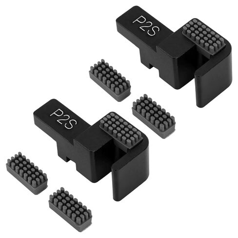 8pcs P2S Nozzle Wiper Kit, High-Temperature Resistant Nozzle Cleaner Replacement with Silicone Brushes & Aluminum Alloy Mounts for Bambu Lab P2S in Kuwait
