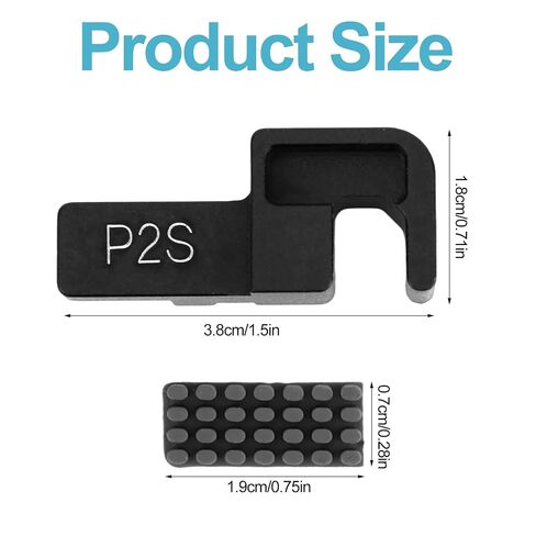8pcs P2S Nozzle Wiper Kit, High-Temperature Resistant Nozzle Cleaner Replacement with Silicone Brushes & Aluminum Alloy Mounts for Bambu Lab P2S in Kuwait