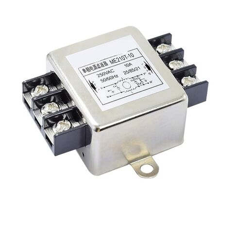 Single-Phase AC Power Supply Filter 220V Anti-Interference Single-Section Filter ME210 Single-Phase Single-Section Terminal(ME210T-30A) in Kuwait