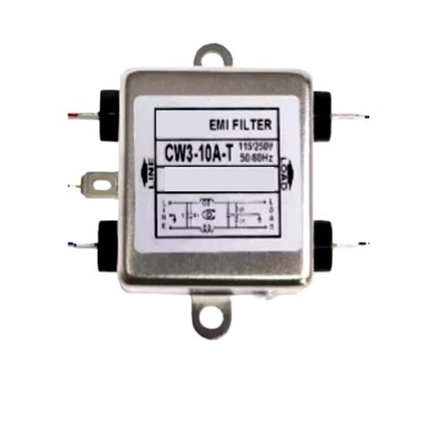 مرشح طاقة تيار متردد أحادي الطور 220 فولت تيار متردد EMI مرشح CW3-10A-S/T 10A 20A 30A منقي مضاد للتدخل CW3-20A-T CW3-30A-T CW3-30A(CW3-30A-T) in Kuwait