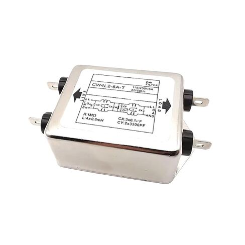 CW4L2-20A-T مرشح الطاقة EMI مرحلة واحدة CW4L2-3A/6A/10/20A-T AC 115V / 250V 20A 50/60 هرتز لآلة Canny WEL CW4L2(CW4L2-20A-T) in Kuwait