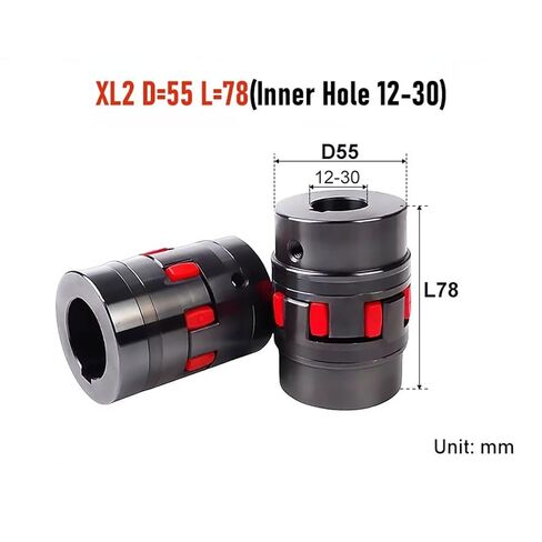 XL2 D55L78 اقتران نجمة زهر البرقوق مخلب مرن قطر 55 طول 78 ثقب داخلي 12-30 مللي متر 1 قطعة (15-30 مللي متر) in Kuwait
