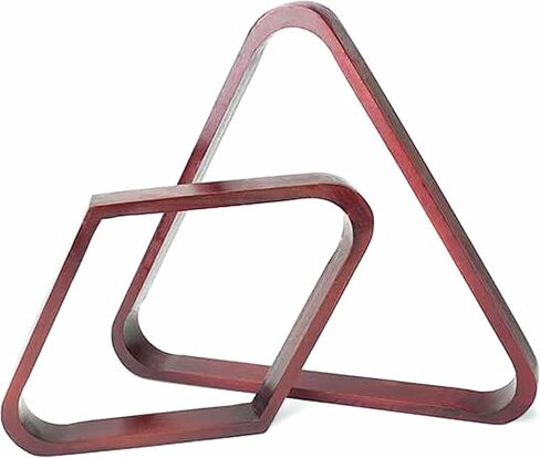 Brybelly Billiard Ball Rack Set - Diamond and Triangle Pool Racks for 8-Ball and 9-Ball Games - Mahogany Stain Wood, Official Regulation Size Pool Table Accessories in Kuwait