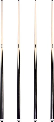 OKKO 1-Piece Pool Billiard House Bar Short Cue Sticks 42", Screw-On Tip, Pack of 4 in Kuwait