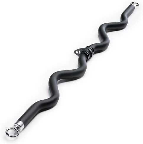 Marcy Deluxe Exercise Curl Bar Attachment for Cable Machines and Resistance Training, Ergonomic Alloy Steel Bar for Lat Pulldowns, Bicep Curls, Tricep Pressdowns and Home Gym Workouts in Kuwait