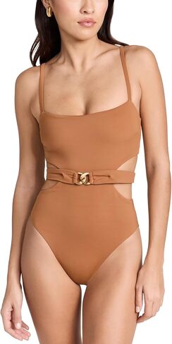 Vitamin A Women's Luxe Link Belted One Piece in Kuwait