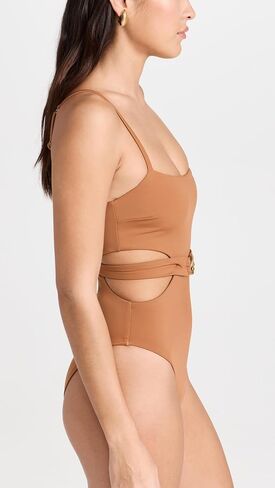 Vitamin A Women's Luxe Link Belted One Piece in Kuwait
