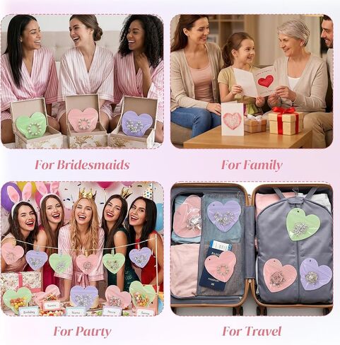 300 Pcs 3.9 x 3.9 Inch Heart Shaped Jewelry Bags Jewelry Packaging for Small Business Zip with Top Lock Baggies Cute Packaging Supplies for Valentine’s Day Necklace Earring Bracelets Sample for Smal in Kuwait
