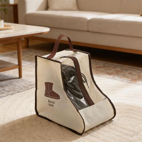 Boot Bags for Cowboy, PVC Portable Short Boots Storage or Protector Bag, Shoe Dust Bags, Shoes Packing Organizers for Men & Women Sneakers in Kuwait
