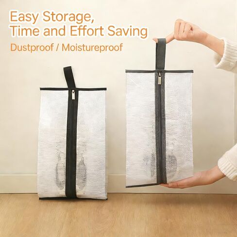 Boot Bags for Cowboy, PVC Portable Short Boots Storage or Protector Bag, Shoe Dust Bags, Shoes Packing Organizers for Men & Women Sneakers in Kuwait