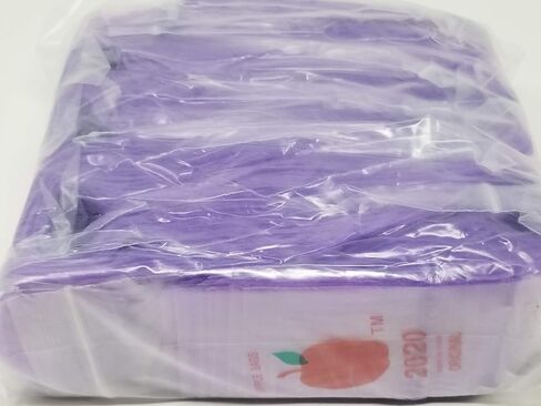 2020 Small Mini Ziplock 1000 2.5mil Bags 2" x 2" Baggies Apple Brand (10pks) Bulk (Purple) in Kuwait