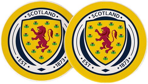 مجموعة من قطعتين من إكسسوارات السيارات من اتحاد كرة القدم الاسكتلندي من Desert Cactus Scotland FA SFA لكرة القدم، مجموعة من المنتجات المرخصة من الحجر الرملي (التصميم A) in Kuwait