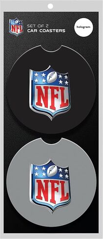 NFL Dallas Cowboys Car Coaster Sets, 4pcs (2-Pack of 2), Absorbent Ceramic Stone Cup Holder Inserts, Removable Drink Mats for Cars, SUVs, and Trucks, Football Auto Accessories in Kuwait