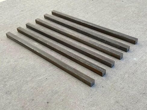 مجموعة مفاتيح فولاذية مربعة مقاس 1/2 بوصة × 12 بوصة من Sandbaggy - الأبعاد الدقيقة، نهايات مقطوعة نظيفة - فولاذ مسحوب على البارد (10، أسود، 1/2 بوصة عرض × 12 بوصة طول) in Kuwait