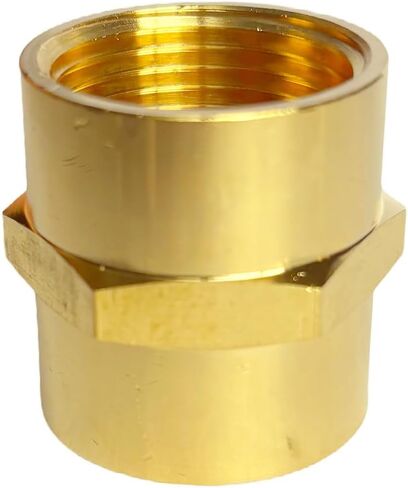 3/4 "أنثى الخيوط عرافة الحلمة النحاس اقتران NPT تركيب الأنابيب محول الأنابيب موصلات مستقيمة للهواء والغاز والزيت والوقود والبروبان حزمة من 2 in Kuwait