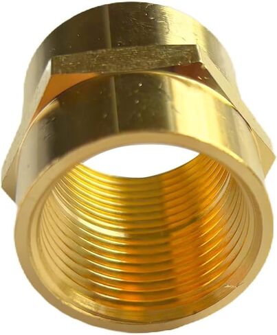 3/4 "أنثى الخيوط عرافة الحلمة النحاس اقتران NPT تركيب الأنابيب محول الأنابيب موصلات مستقيمة للهواء والغاز والزيت والوقود والبروبان حزمة من 2 in Kuwait