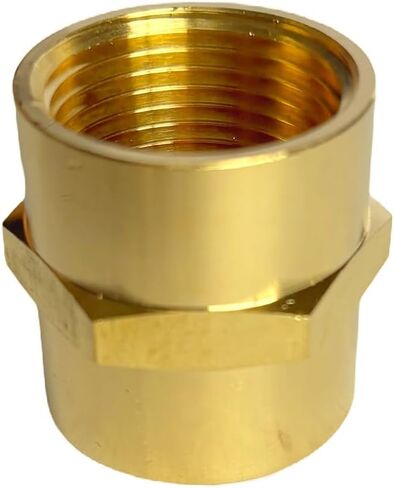 3/4 "أنثى الخيوط عرافة الحلمة النحاس اقتران NPT تركيب الأنابيب محول الأنابيب موصلات مستقيمة للهواء والغاز والزيت والوقود والبروبان حزمة من 2 in Kuwait