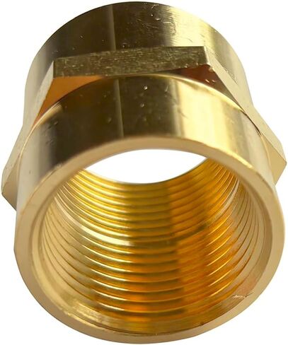 3/4 "أنثى الخيوط عرافة الحلمة النحاس اقتران NPT تركيب الأنابيب محول الأنابيب موصلات مستقيمة للهواء والغاز والزيت والوقود والبروبان حزمة من 2 in Kuwait