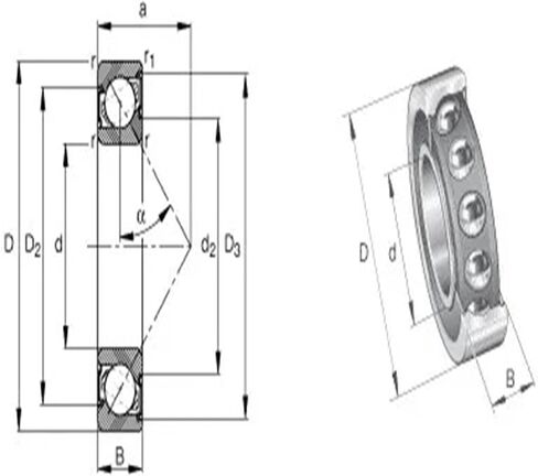 1 قطعة 71914 71914C-2RS-P4 70X100X16 71914C محامل الاتصال الزاوي محامل المغزل in Kuwait