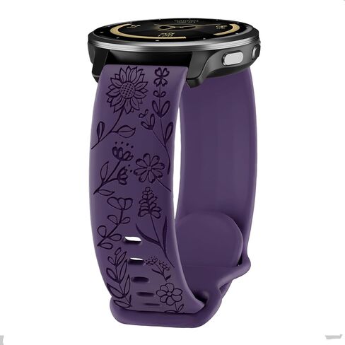 سيليكون سريع التحرير 22 مم متوافق مع سوار ساعة Garmin Venu 3/Vivoactive 4/Venu 2/Venu 4 45 مم، حزام بديل ناعم مقاوم للماء بطبعة عباد الشمس لـ Forerunner 265/255 النساء والرجال in Kuwait