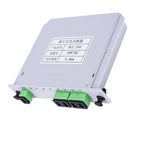 ViaGasaFamido PLC مقسم الألياف البصرية 1x4 SC وضع واحد مقسم بصري منخفض الخسارة 1260-1650nm لمشروع الأسلاك المنزلية الشبكة المحلية البصرية in Kuwait