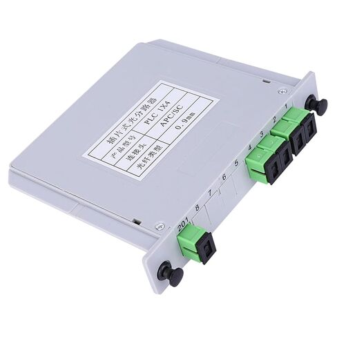 ViaGasaFamido PLC مقسم الألياف البصرية 1x4 SC وضع واحد مقسم بصري منخفض الخسارة 1260-1650nm لمشروع الأسلاك المنزلية الشبكة المحلية البصرية in Kuwait