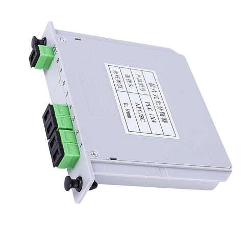 ViaGasaFamido PLC مقسم الألياف البصرية 1x4 SC وضع واحد مقسم بصري منخفض الخسارة 1260-1650nm لمشروع الأسلاك المنزلية الشبكة المحلية البصرية in Kuwait